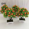 Artificial Orange Tree Bonsai Plant Landscape Party Home Garden Decor