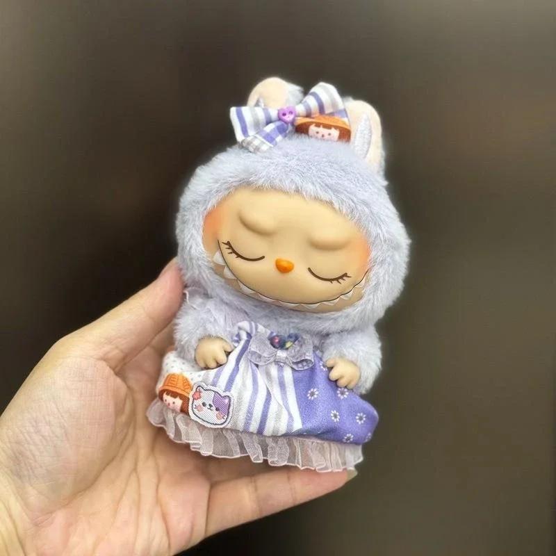 Mini Plush Doll'S Clothes Outfit Accessories For Korea Kpop Exo 15-17cm Labubu Idol Overalls Set Clothing Gift