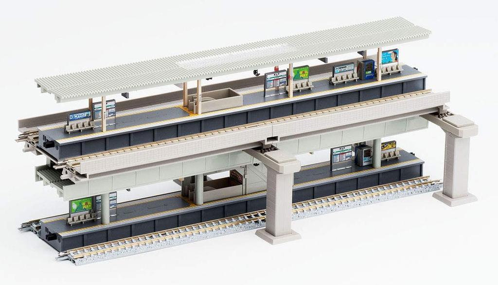 TOMYTEC TOMIX N Gauge Elevated Hierarchical Station Extension 91044 Railway Model Supplies Double-Track