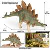 Cognitive Large Stegosaurus Solid Dinosaur Toy: Jurassic Simulation Animal Figure for Kids