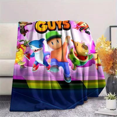 1 pièce Couverture Leap Stumble Guys, Haute qualité Confortable pour Toutes les Saisons, Décoration de Maison, Chaleur et Confort