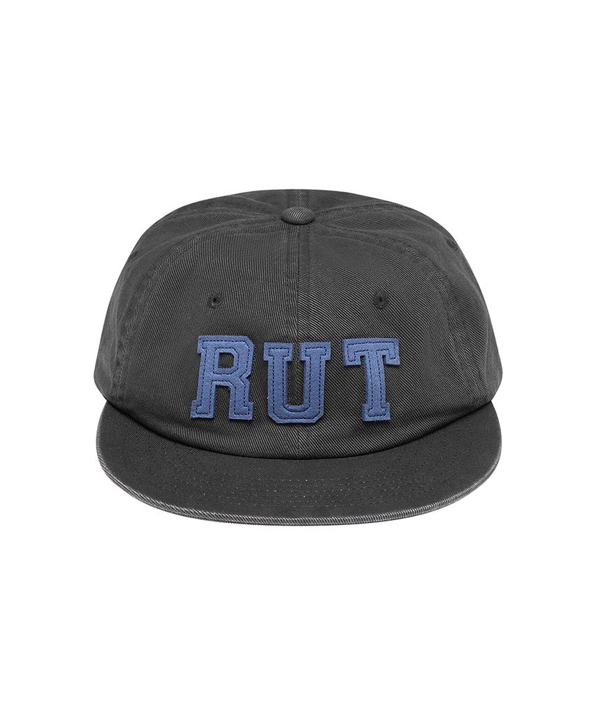 Lotaib Pigment Applique Twill Ball Cap - Charcoal