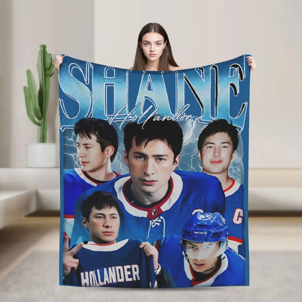 Heated Rivalry Banana Blankets Shane and Ilya Wool Awesome Soft Throw Blankets for Home Restaurant Autumn/Winter