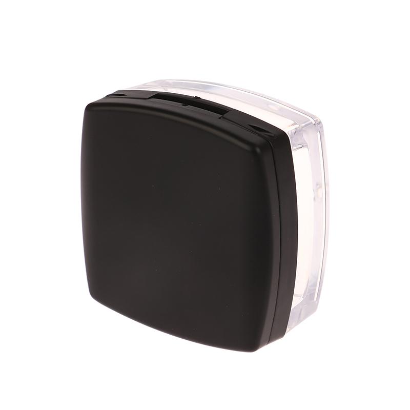 Tragbare Mini 5G Puderdose Leer Sieb Loser Puder Tiegel Quadratische Dose Mit Puderquaste Kosmetik Reise Make-up Tiegel Siebbehälter