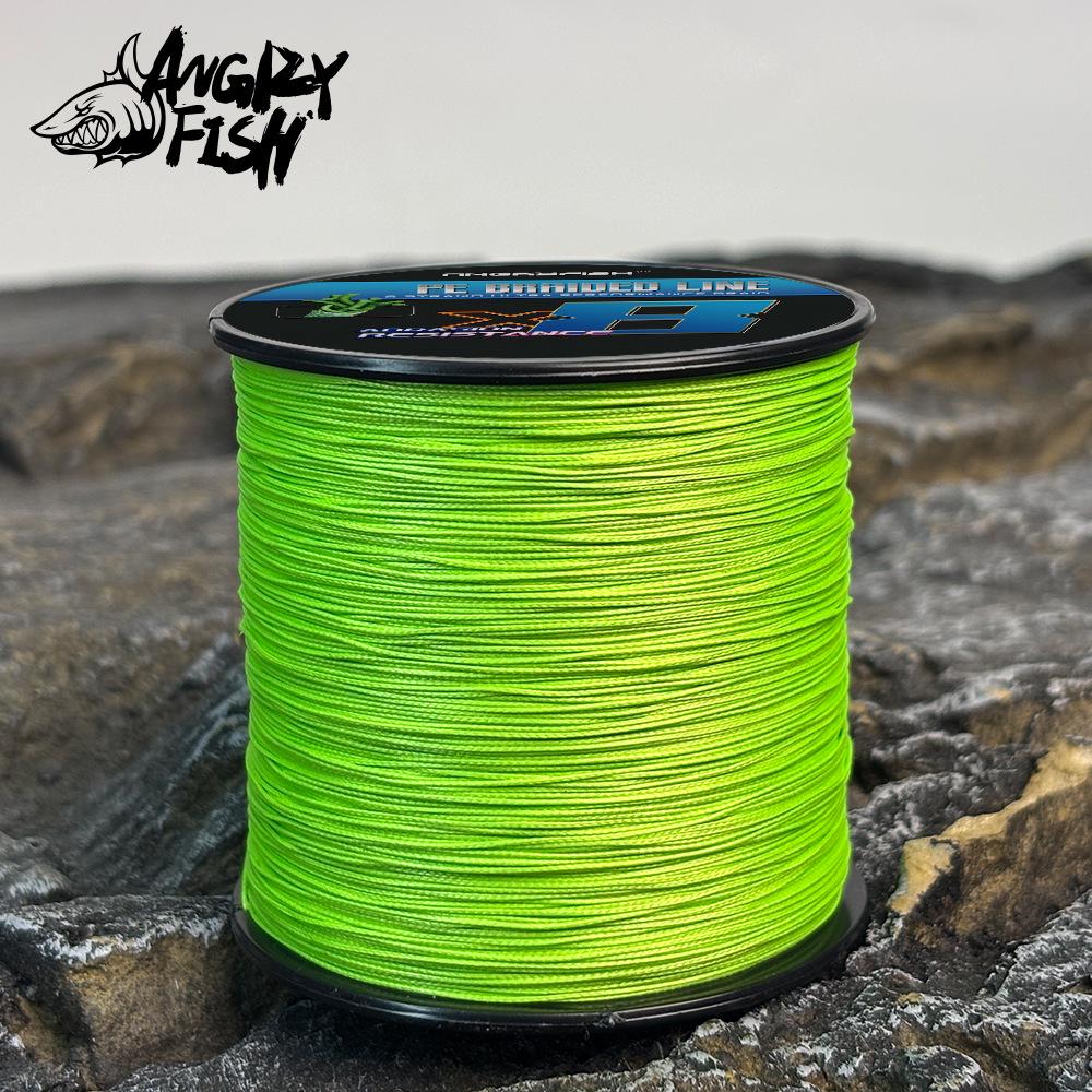 8-Strand PE Fishing Line, 300m - High-Strength, Colorfast, Wear & Bite Resistant, Horse Color Woven Line for Lure Fishing.