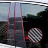 6PCS Glossy Black Carbon Pillar Posts Fit For  Dodge PT Cruiser 2000-2010 2011 2012Car Door Window Column BC Trim Sticker Cover