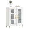 VidaXL Buffet Blanc brillant 69,5x34x90 cm Bois d'ingénierie 827766