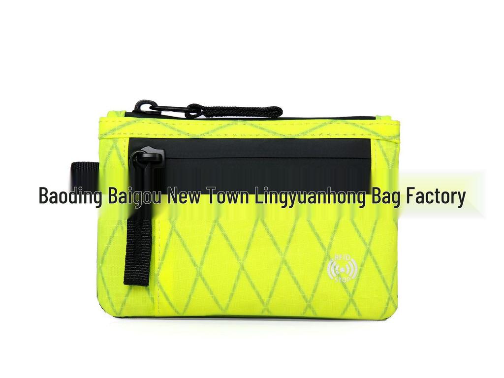 RFID Coin Purse and Anti-theft Card Holder Mini Travel Wallet with Keychain