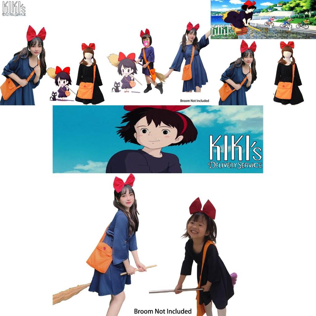 Kiki Witch's Delivery Service Cosplay Costume For Adults And Kids High-quality Comfortable And Colorful