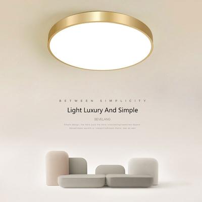 Modern LED Tavan Lambası Basit Altın Yuvarlak Yatak Odası Koridor Garaj Giyinme Odası Geçit Balkon Çalışma Odası Aydınlatma Armatürleri