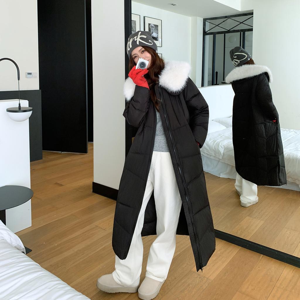 Long Over-knee Winter Thickened Long Coat Foreign Gas Padded Jacket Warm Padded Jacket