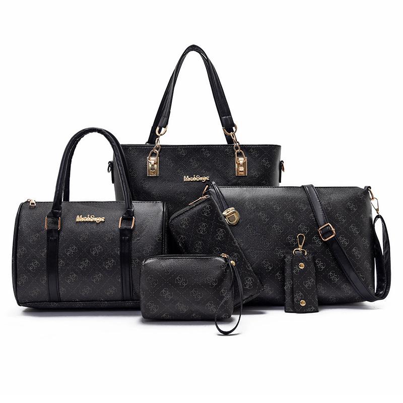 

Новая сумка для пресбиопии, высококлассный ретро набор из шести предметов, сумка через плечо с клетчатым узором и надписью для женщин чёрный