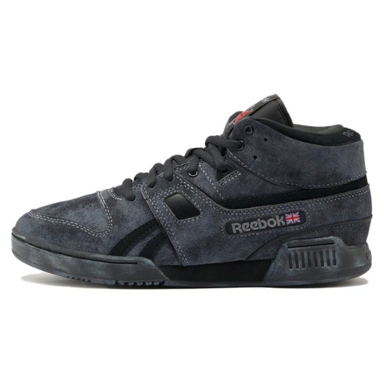 Reebok Workout Pro Retro Sports Durable Mid-Top Sneakers Unisex Sneakers Black 100034266