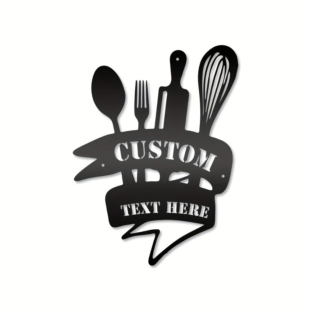 Metal Wall Art Vintage Kitchen Sign Personalized Gift Farmhouse Decor Durable Outdoor Rustic