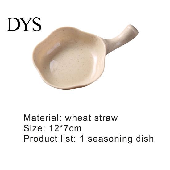 Dish Seasoning Plate Flower Shape with Handle Small Floral Size Plates Serving Saucers Bowl for Sauce