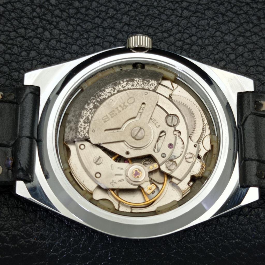 REFURBISHED SEIKO 5 AUTOMATIC MENS WATCH JAPAN MADE GREY DIAL CUSTOM a440042-2 QV90-a440042