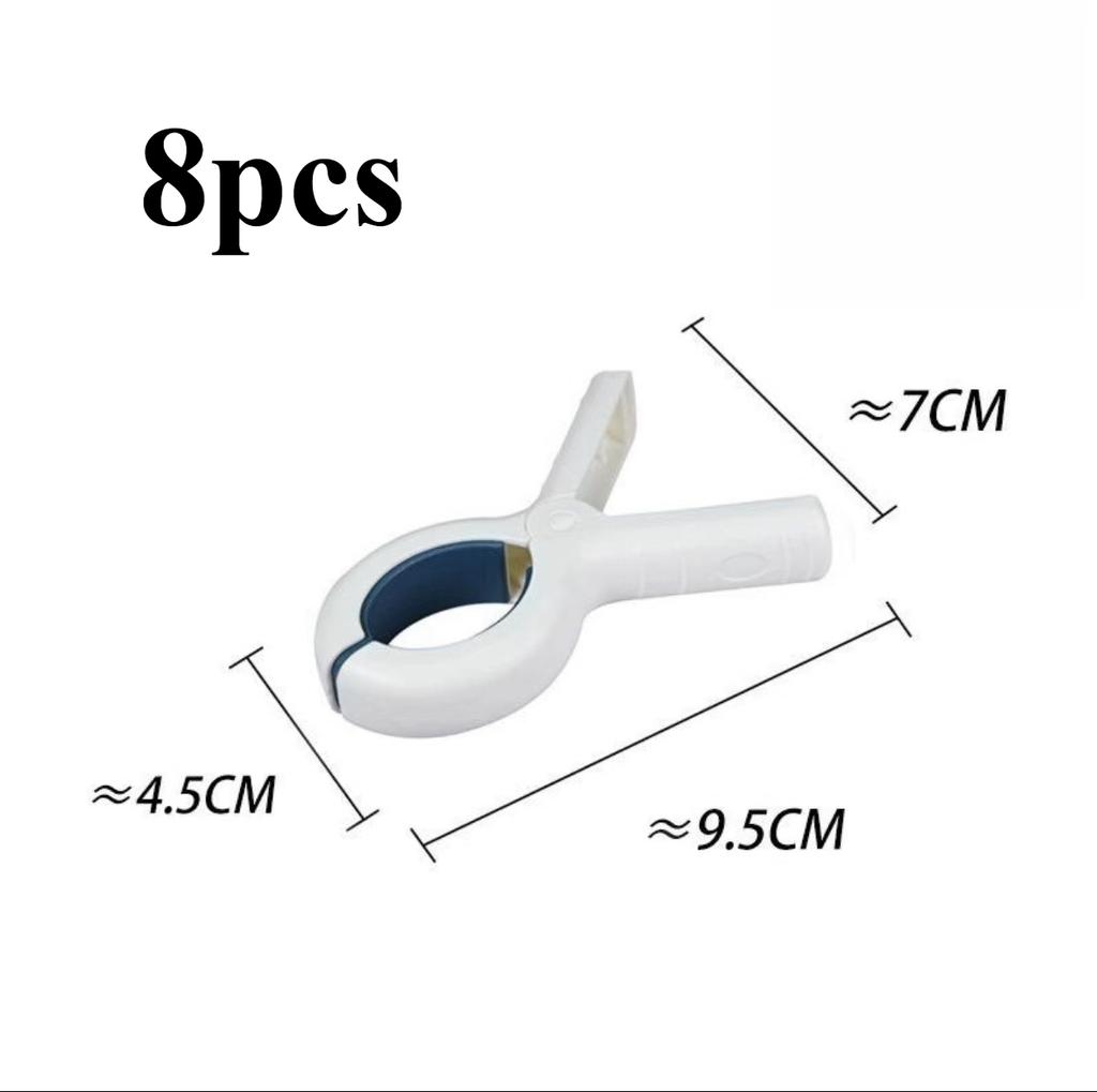 8pcs Large Beach Towel Clips for Beach/ Pool/ Cruise Chairs, Heavy-Duty, Clothes Pins, Windproof, Clothes Pins