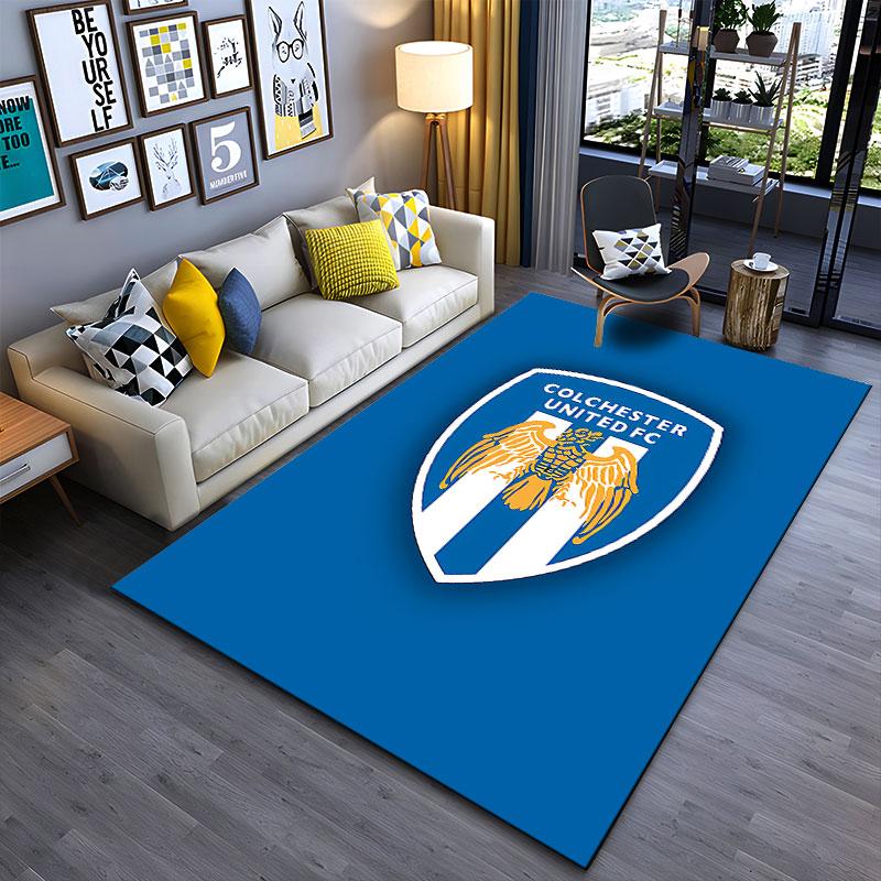 Colchester United FC Logo Carpet Suitable As a Non-slip Mat for the Living Room or Bedroom Sofa