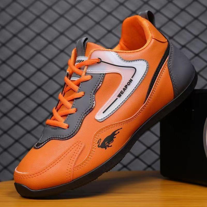 

Sports men s shoes white shoes trendy new spring and autumn men s shoes color matching comfortable sports men s shoes trendy running shoes 44 оранжевый