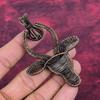 Carnelian Gemstone Pendant Copper Wire Wrapped Cow Face Pendant Handmade Jewelry