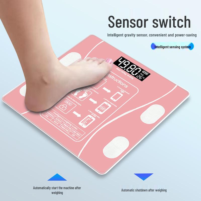 Smart Bluetooth Body Fat Scale for Accurate Household Weight Measurement