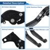 Motoforti  Short/Long Brake Clutch Levers for BMW 6 Position Adjustable Motorcycle Handlebar Brake Lever Aluminum Alloy Solid