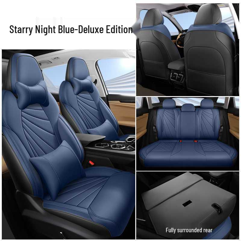 Breathable Perforated Leather Seat Covers for 23-25 Geely Boyue L – Full Coverage, Four-Season Use