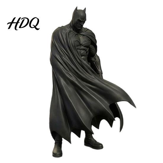 Bat Hero Sculpture Superhero Figurine 3D Printed Black Statue Collectable Matte Decor