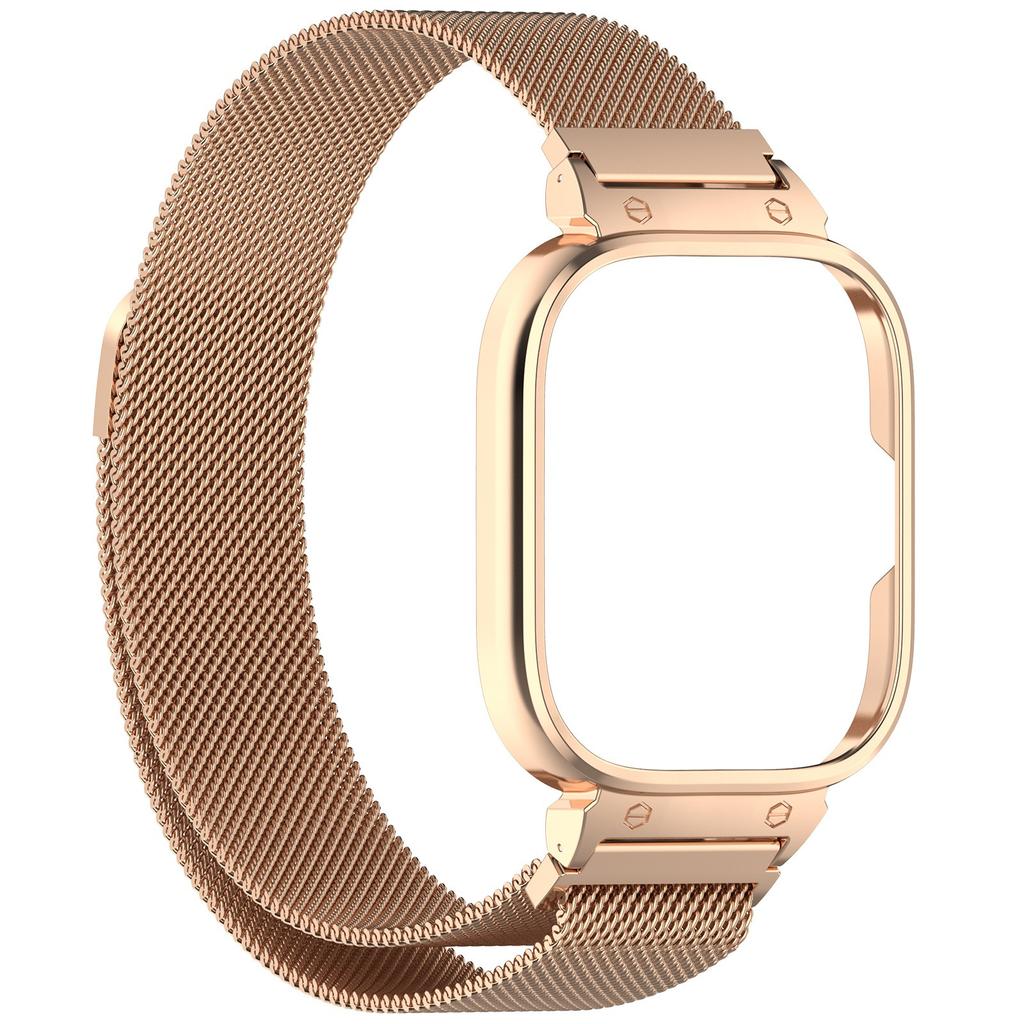 Metal Case+Milanese Loop Strap For Redmi Watch 4 Magnetic Bracelet wristband For Redmi Watch 5 Stainless Steel Protective Shell