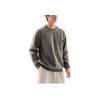 Anta Training Series Solid Color Crew Neck Pullover Casual Long Sleeve Sweatshirt Men sweatshirt Smoke-Gray 952447704-6