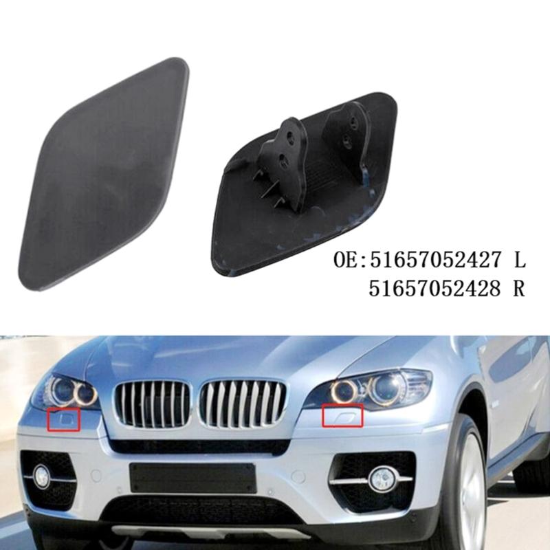 Car Front Bumpers Headlight Washer Cover Caps 51657052427 51657052428 for E70 E71 E72 Left Right Trim Cover Caps