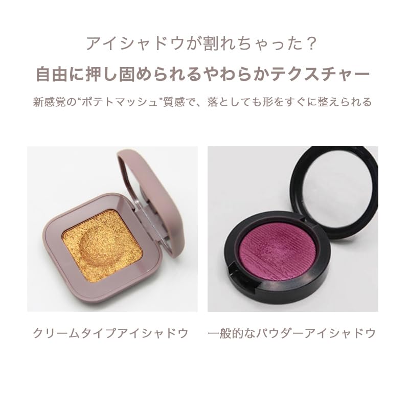 SWEET NIGHT Single Eyeshadow - Highly pigmented, smooth, long-lasting, for all ages (03 - Bright White Gold)