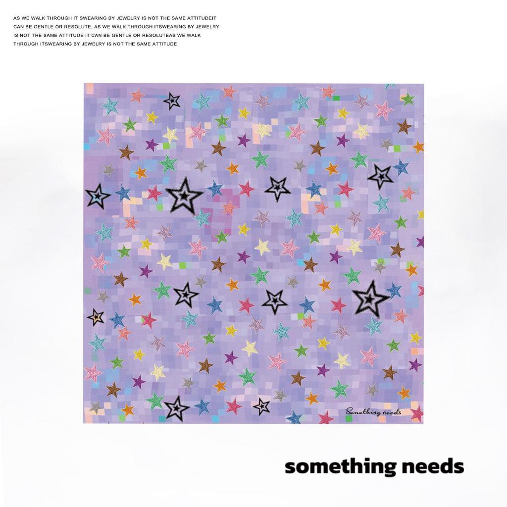 Zheng Baiwan Starry Sky Silk Scarf: Fashionable Women's Square Scarf & Bandana for Festivals