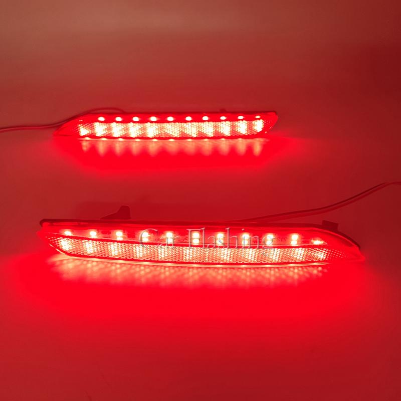 Car LED Rear Bumper Lamp Brake Light Reflector For Honda JAZZ Fit 10-13 CRZ CRV Acura TSX Odyssey 15-23 Taillight turn signal