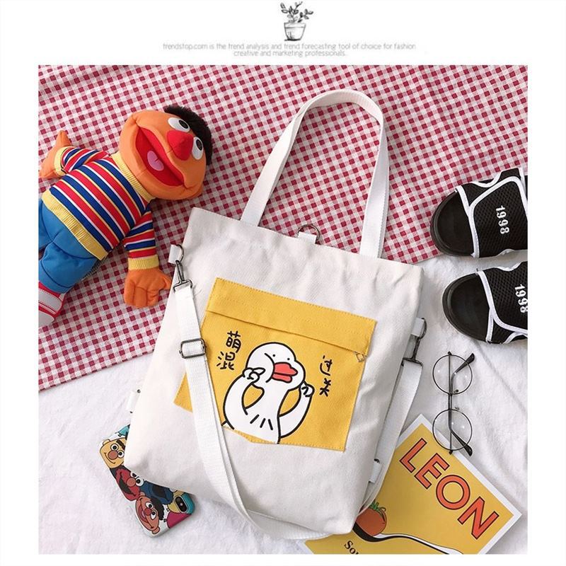 Canvas-Tasche, Damen-Umhängetasche, Instagram-Tasche, Rucksack, Großes Fassungsvermögen, Vielseitig für Studenten im Unterricht, Handtasche, Einzelne Schulter-Tragetasche