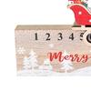 Hölzerner Weihnachtskalender Kreativer Adventskalender Dekoration mit beweglichen Blöcken