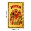 Chinese Feng Shui Copper God Of Wealth Buddha Amulets Card For BusinessFive-way Fortuna Treasure Lucky Home Decoration
