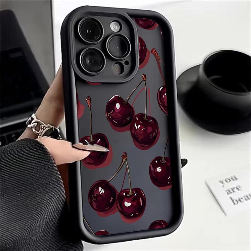 

Cute Red Cherry Print Phone Case For Samsung Galaxy A35 A14 A34 A24 A05 A05S A52 A32 A53 A33 S21 S20 FE S22 Plus Note 20 Ultra Samsung Note20 Ultra