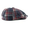 Hat Men's Octagonal Hat British Vintage Newsboy Hat