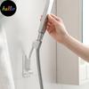 Universal Shower Head Holder Adjustable Self-Adhesive Showerhead Bracket With 2 Hooks
