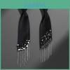 No Ip Polyester Bow Tie With Pearl Tassels For Business Casual Men Women