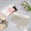 Damen Frühling und Sommer Farbkombination Farbe Eis Seide Spurlos Hoher Rückprall Bequem Hohe Taille Slips
