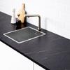 2Meters PVC Thick Black Marble Matte Wallpaper Self-Adhesive Kitchen Oilproof Desktop Rock Slab Countertop Refurbishment Sticker