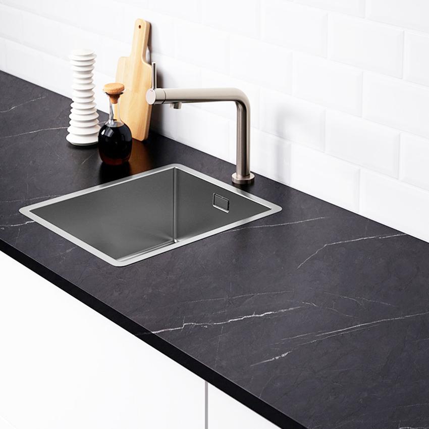 2Meters PVC Thick Black Marble Matte Wallpaper Self-Adhesive Kitchen Oilproof Desktop Rock Slab Countertop Refurbishment Sticker