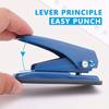 1PC Single Hole Punch, 20 Sheet Puncher Heavy Duty Paper 1/4 Hole Punch Capacity Metal Hole Puncher with Skid-Resistant Base for Paper