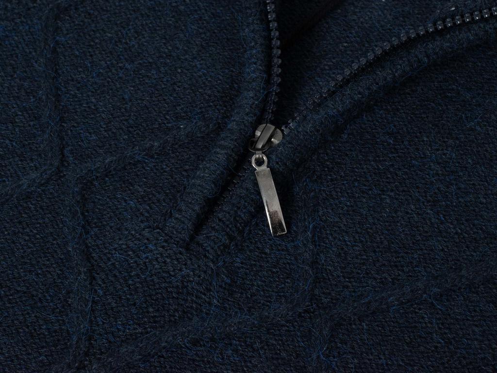 Men's turtleneck sweater - 8157 Navy Blue L