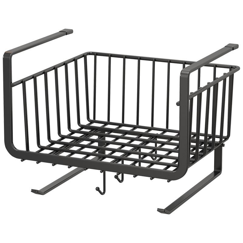 Kitchen Under Cabinet Basket Storage Shelf Tissue Cup Holder Closet Desk Hanging Rack Hollowed Pullout Drawer Sliding Basket
