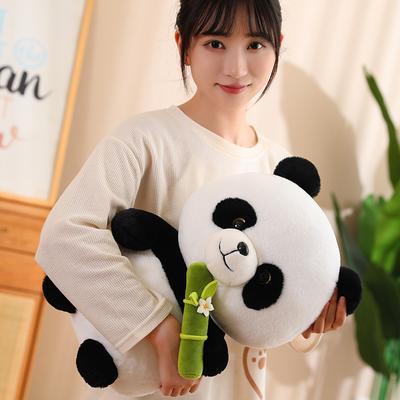 25/35/45cm Lovely Panda Plush Toys Cute Bamboo Panda Bears with Bamboo Plushie Doll Stuffed Animal Toy For Kids  Best Gift