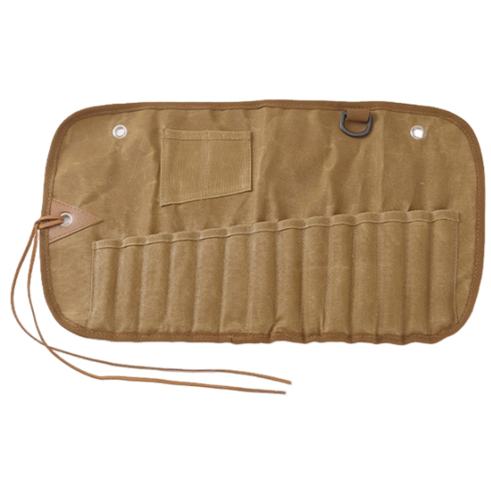 

Travel Cutlery Case Organizer Tableware Storage Hanging Bag Portable Fork Spoon Roll Up Bag Camping Utensil Pouch 11