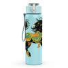 1PC Decorated Folk Horse Art Print 750ml Color Plastic Sports Water Bottle Leakproof Flip Straw Lid Suitable for Sports Office Home Use